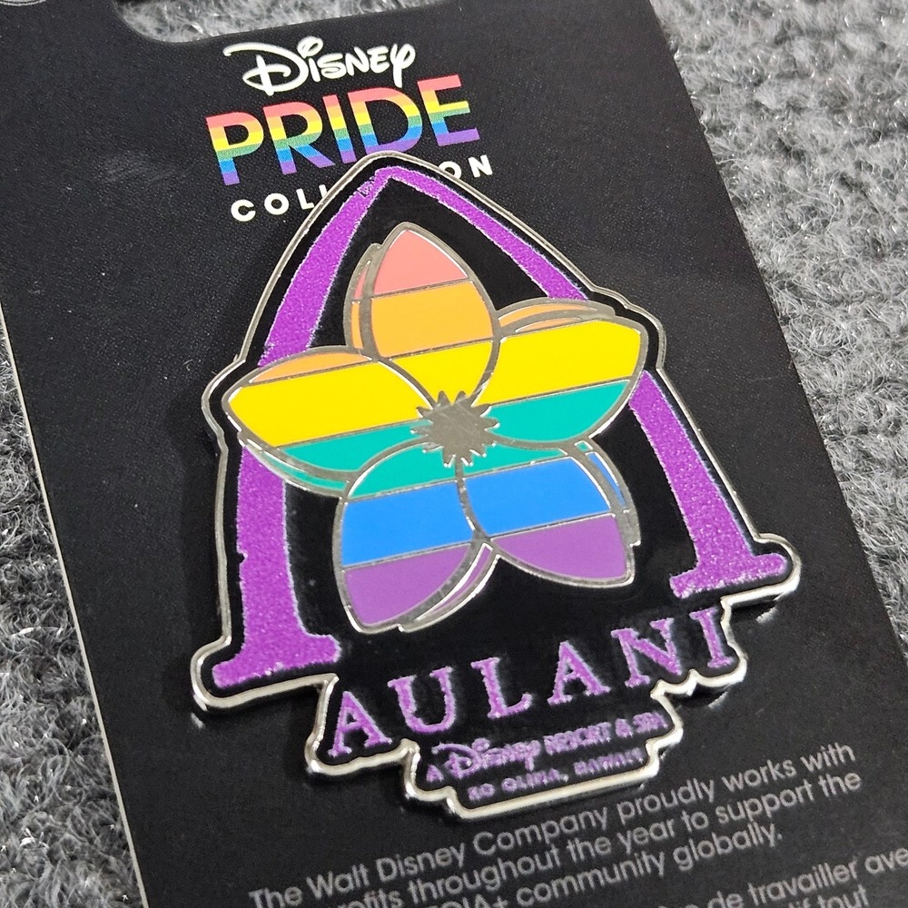 Disney Pin Rainbow Aulani Pride Collection Hibiscus Flower Hawaii Park LGBTQ